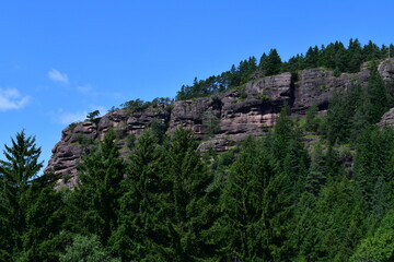 Schöne Landschaft bei Vöran in Südtirol 