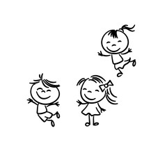 Happy kids doodle 