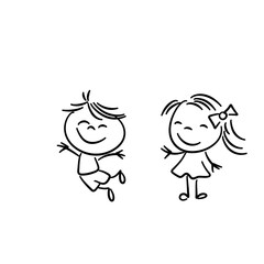 Happy kids doodle 