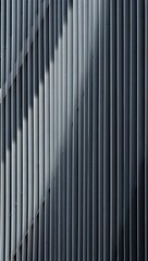 Obraz premium Vertical Metal Panels Architecture Texture Background Design Concept