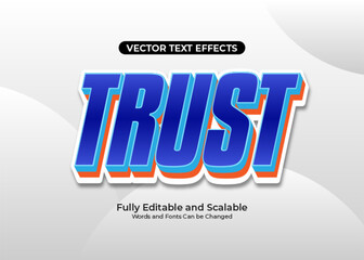 Trust text effect