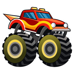 toy car isolated on white