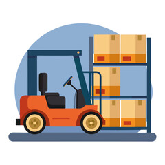 Lifter car vector illustration 