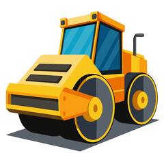 toy tractor isolated on white