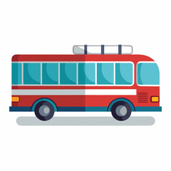 bus isolated on white background