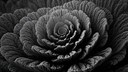 Obraz premium Abstract Black And White Rose Pattern