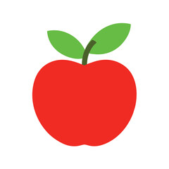 Vibrant apple fruit icon with full color spectrum
