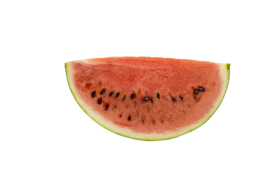 カットされた新鮮なスイカ（背景透過）