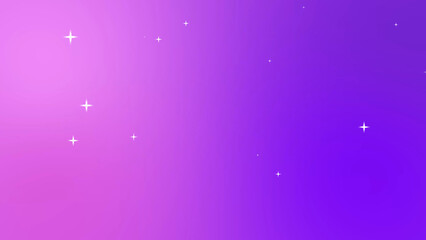 Obraz premium Shiny stars on blue and purple gradient background in 4k
