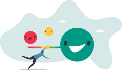 Customer feedback giving rating based on experience or quality from product and service, survey, opinion and review to evaluate result,about a man and his life.