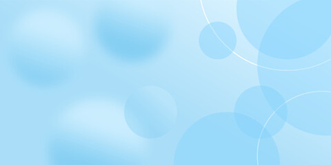 Abstract geometric background gradient soft light blue bokeh for Graphic Business background hitech technology digital design illustration.