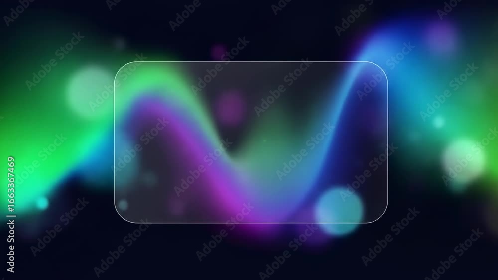 Poster abstract light waves moving in vibrant colors with dynamic flow and smooth motion