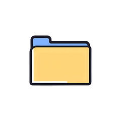 Fototapeta premium Versatile Folder Icon: Perfect for Websites, Apps, and Presentations