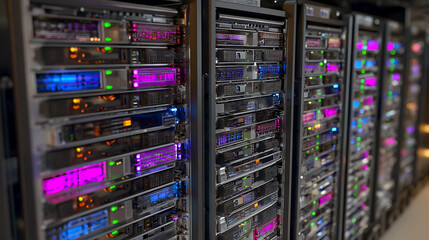  An image of hybrid data storage network servers 