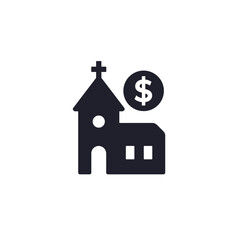 tithe icon, giving money to a church