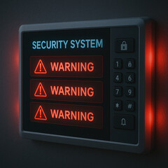 セキュリティ警告（警報システム作動）