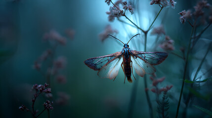  An alluring hybrid moth in an ethereal forest setting (2)