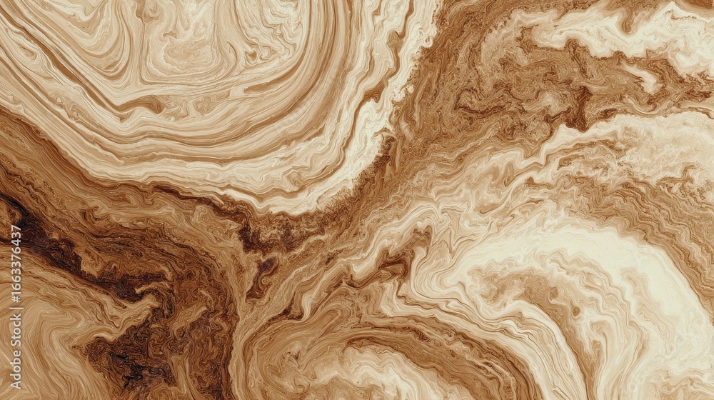 Poster abstract brown and beige swirling patterns create a warm and inviting visual experience