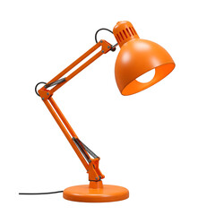 Modern Orange Desk Lamp with Adjustable Arm