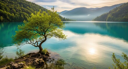 lake in the mountains