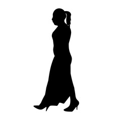 people standing silhouette vector