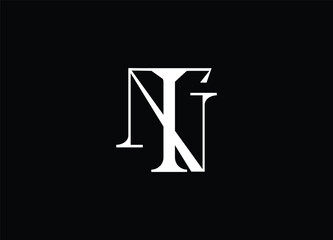 NT Abstract Letters Logo Monogram