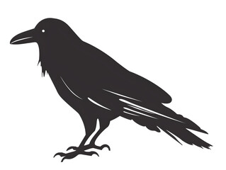 Fototapeta premium simple raven silhouette