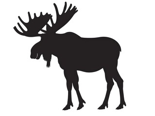 simple moose silhouette