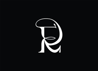 ER RE Abstract Letters Logo Monogram