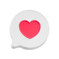 A shiny, 3D red heart icon, a perfect symbol for romance and Valentine's Day