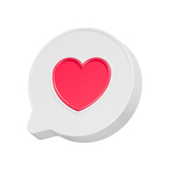 A shiny, 3D red heart icon, a perfect symbol for romance and Valentine's Day