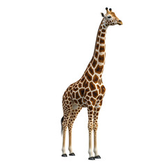 Naklejka premium Realistic Giraffe Illustration