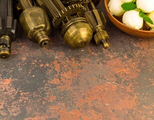 Bronze gears and mozzarella
