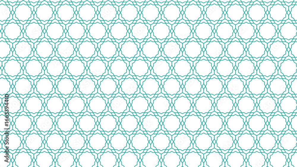 Poster modern minimal seamless geometric pattern on green background with white and black line vector textu