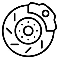 Brake Disc  Icon Element For Design