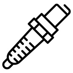 Spark Plug  Icon Element For Design