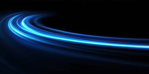 Abstract swirling light trails