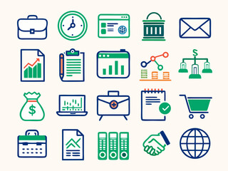 business and finance icons