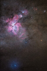 Eta Carina Nebula NGC 3372 in the Southern Sky