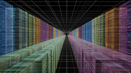  A visualisation of data being stored in a network server (3)