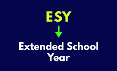 ESY Meaning, Extended School Year
