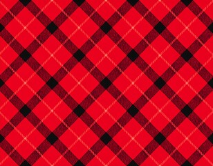 Red and Black Plaid Pattern Texture (1)