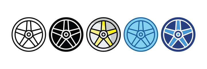 Obraz premium Wheel Icon Element For Design