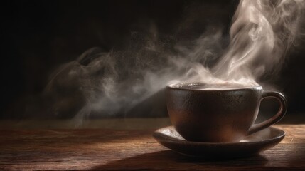 Coffee Cup with Steamy Aroma