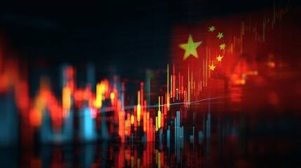 Digital Trading Graph Reflecting China Economic Activity and Fluctuations