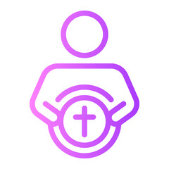 christ gradient icon