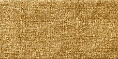 Detailed close up of natural yellow beige linen textured fabric background