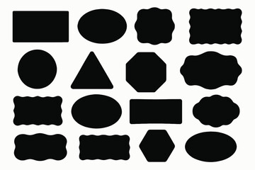 Solid Black Border Silhouette