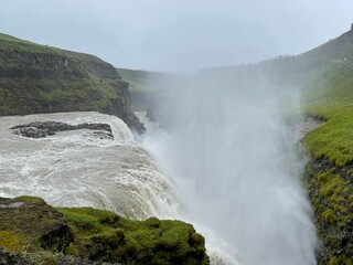 Gullfoss Waterfall in the Golden Circle, Iceland