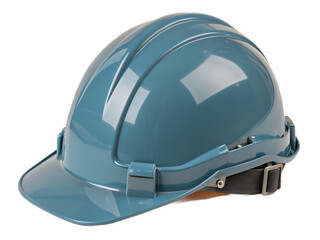 Fototapeta premium Blue Construction Hard Hat for Workplace Safety and Protection in Industrial Environments Essential Personal Protective Equipment for Workers Ensuring Head Safety